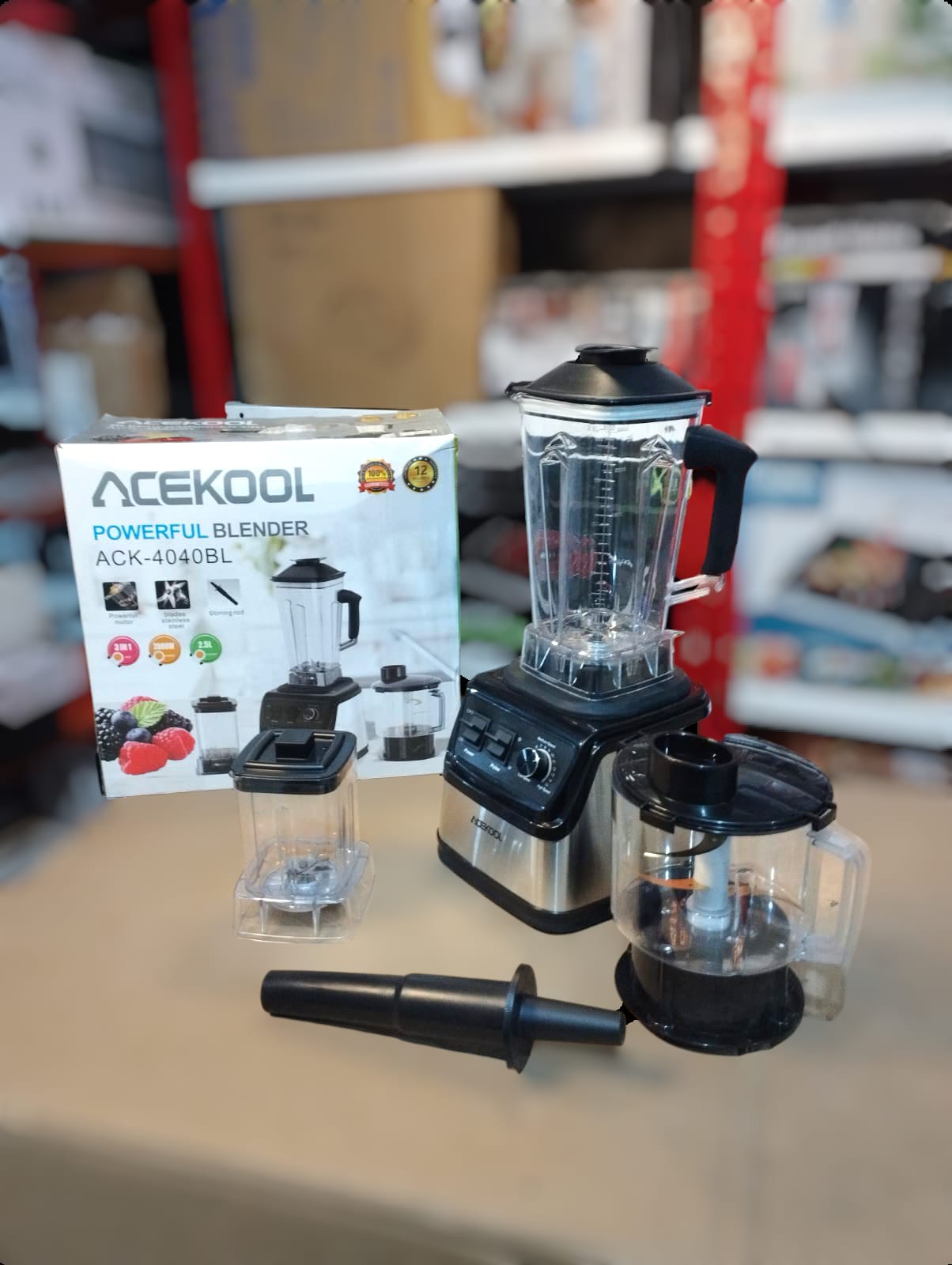 ACEKOOL 3 in 1 Blender ACK-4040BL