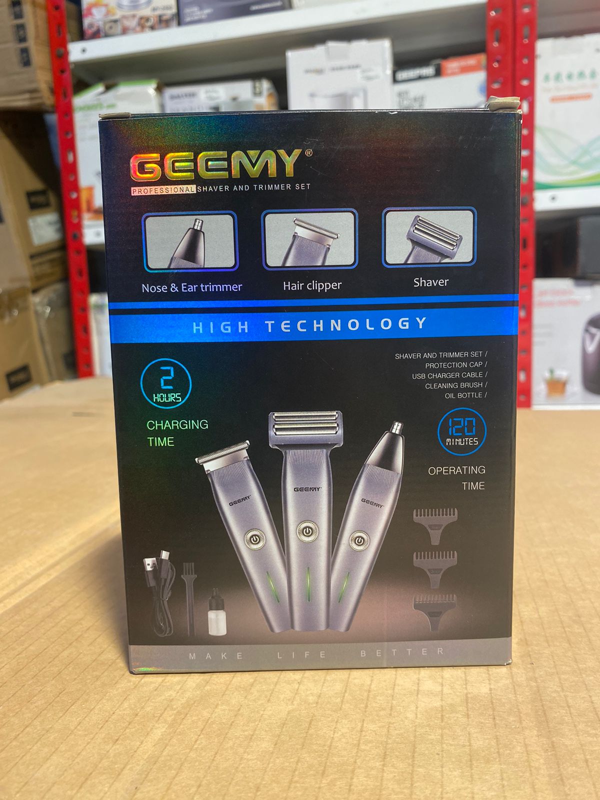 Geemy 3 in 1 Shaver & Trimmer Set